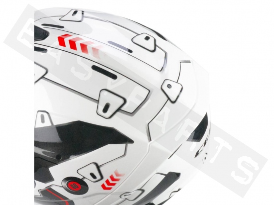 Helmet full face CGM 320X NEUTRON SPACE white/black/red